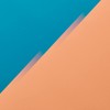 A vibrant two-tone background featuring contrasting blue and orange hues, ideal for design use.
